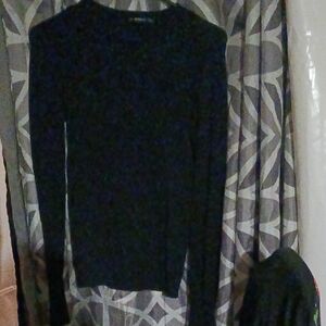 Zara Black Crew Neck Sweater